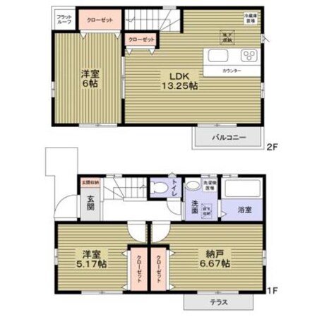 （仮称）国分寺市内藤２丁目計画の物件間取画像